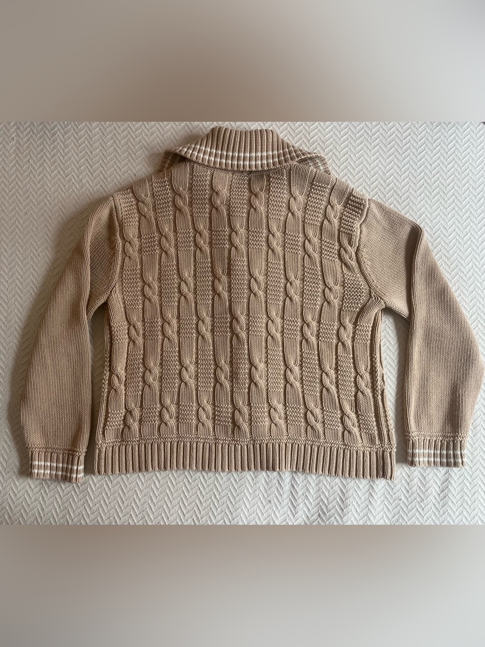 Cable Knit Toggle Front Cardigan - Picture 8 of 10